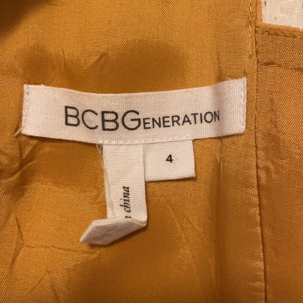 BCBGeneration Mustard Dress - Picture 3 of 5